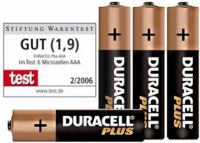 4 Stk MN2400 DURACELL PLUS micro AAA