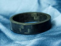 Carbonring, 21mm, Kpergewebe, glnzend