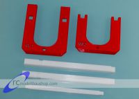 Modellstand/Schwerpunktwaage  Rot/Weiss, fuer die meisten F3K / RES / F3B / F3J / F3F Modelle