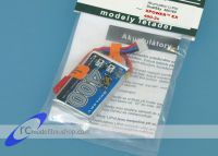 Dualsky XPower LiPo Akku  (7,4Volt - 400 mAh, 35C ), JST Stecker, Rot