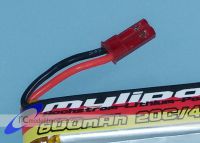 MyLipo LiPo Akku (3,7Volt 600mAh), 25C, lange Bauform, JST Stecker, Rot