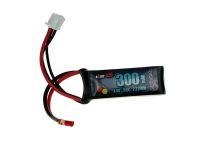 MyLipo LiPo Akku Airsoft  (7,4Volt 300mAh), 50C, JST Stecker, Rot