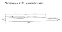 Q12X Rumpfgondel, Motorversion, Carbon, Ersatzteil