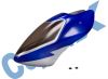 CX450PRO-07-03 Kabinenhaube, Blau,Weiss
