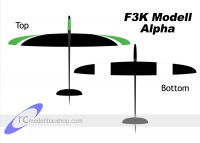 Alpha F3K, Vollcarbon Version, Gruen-Weiss, vorerst nicht lieferbar